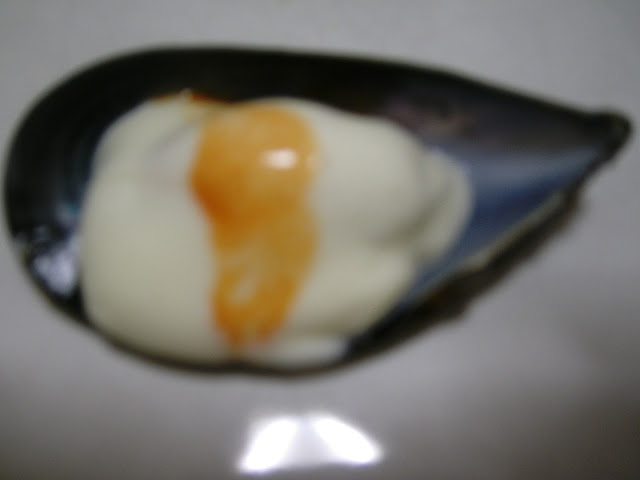 Receta cocina de mejillones con mahonesa y Tabasco