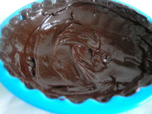 Tartaletas de chocolate con crema de fresas