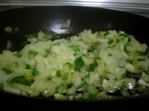 Chipiron relleno de verduras  con vinagreta