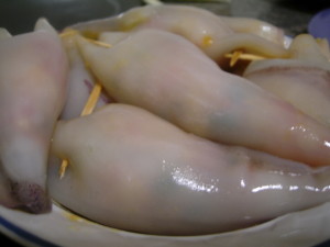 Chipiron plancha con vinagreta