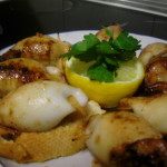 Chipiron plancha con vinagreta