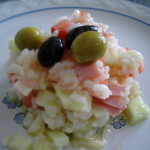 Ensalada de arroz.