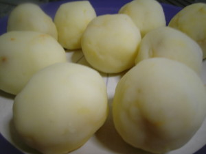 Bolas de patata rellenas de chorizo sin rebozar Recetas de bolas de patata rellenas de chorizo