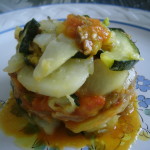 Chilindrón de Ternasco de Aragón con fritada Receta tradicional