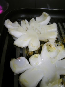 Sepia a la plancha con ajo y perejil 