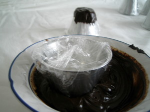 vasos de chocolate rellenos 