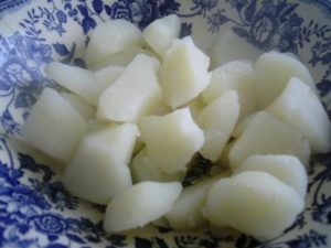 Bolas de patata rellenas de jamón